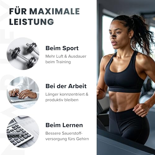 Nasenpflaster Magnet (32 Tage) – Nasenpflaster Magnetisch gegen Schnarchen – Starker Kleber aus Deutschland – für freies Atmen, Sport-Performance & mehr Fokus Anti Schnarch Schnarchstopper