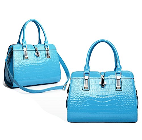 Sac à main crocodile en cuir verni chic et élégant pour femme