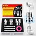 Internal & External Pipe Threading Tool Set, 3Pcs PVC Pipe Threader Kit for 1/2", 3/4" and 1" PVC Plastic Pipes, Heavy-Duty Alloy Steel, Electric Drill Compatible for Plumbing and DIY