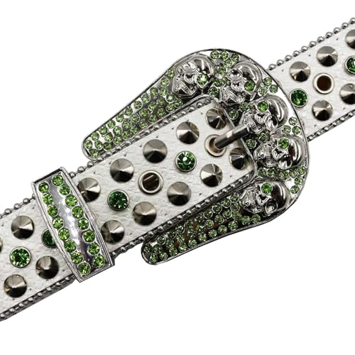Ceinture à œillets ajustable avec strass : ajustement parfait sans trou à percer