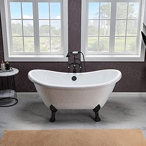 WOODBRIDGE 59" Acrylic Clawfoot Tub Cover