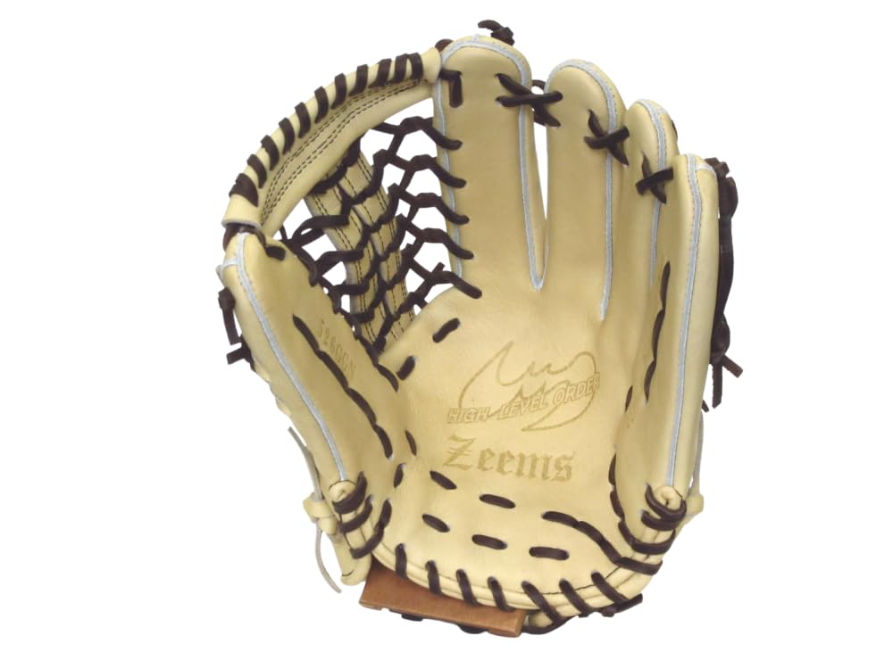 【良型】ジームス 外野 グローブ 軟式 キャメル 三方親 Zeems ジームス 野球 軟式グラブ グローブ 三方親 外野手用(中