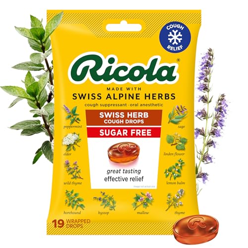 Ricola Sugar-Free Cough Drops 45% Off - Sore Throat Relief