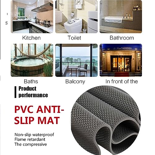 Tapis de sol antidérapant pour piscine et zones humides, grand tapis creux en caoutchouc pour protection contre les éclaboussures et projets de bricolage