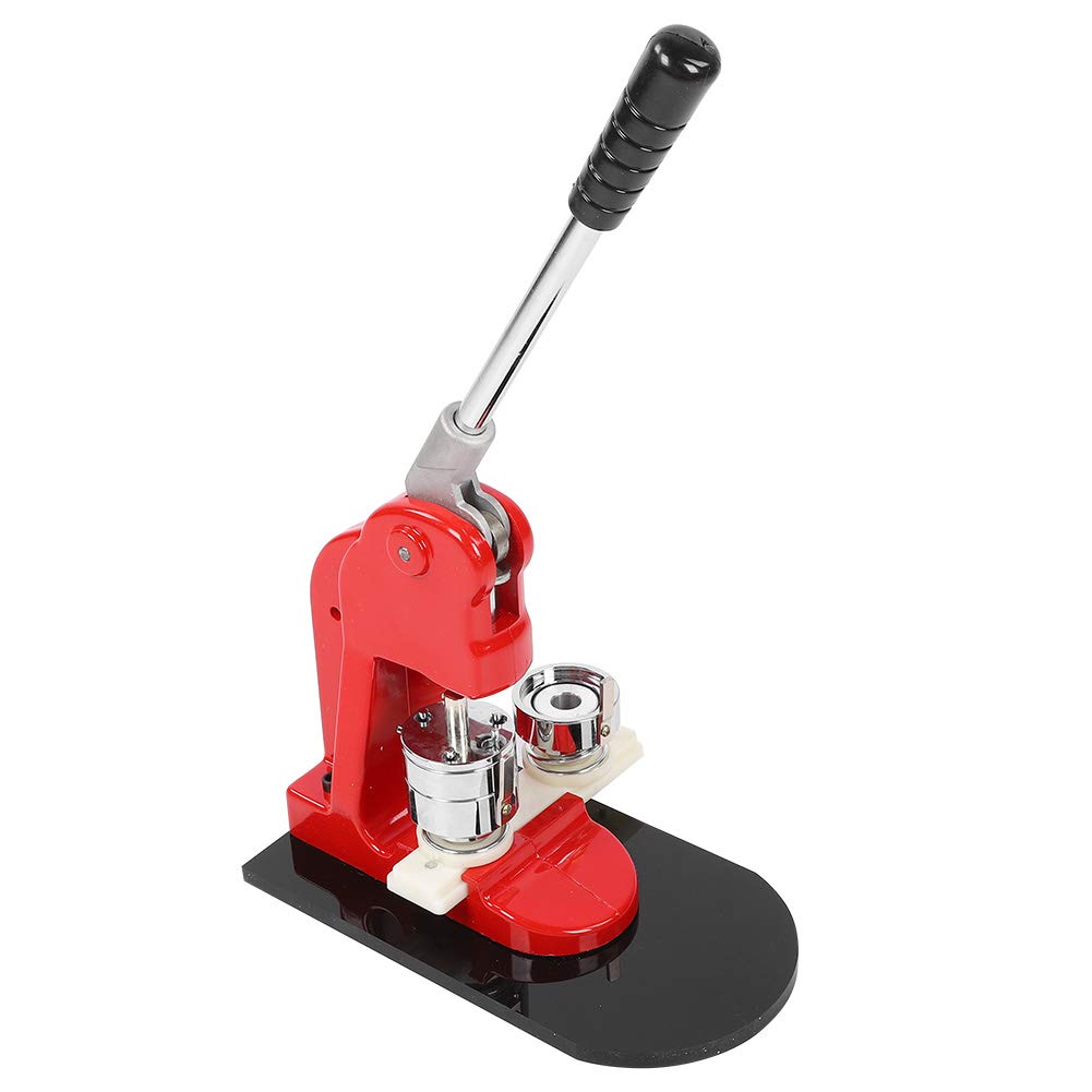 Rengue Macchina per Bottoni con Corpo in Lega di Alluminio, Strumento per Creare Spilli Manuali da 37 Mm per Bambini e Hobbisti, Perfetto per Artigianato e Progetti Personalizzati
