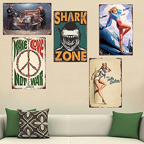 Rosefinch Stone Interesting Metal Tin Sign Groceries Dry Goods Wall Decoration Is Suitable For Bar Living Room Bedroom Coffee Shop Garage, Indoor And Outdoor 12X8 Inches #TOP1