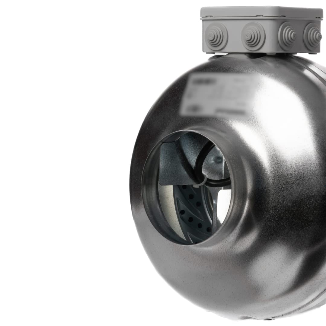 Europlast 100mm Rohrlüfter Rohrventilator Metall radial Abluftrohr Lüfter 379m³ Abluftventilator AKM100