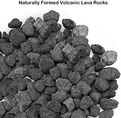 Stanbroil 10 Pounds Black Lava Rock Granules, Decorative Landscaping for Fire Bowls, Fire Pits, Gas Log Sets, Indoor or Outdoor Fireplaces (3-5 CM) - 1