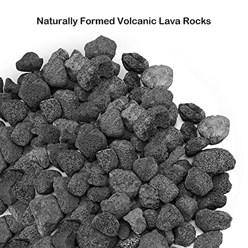 Stanbroil 10 Pounds Black Lava Rock Granules, Decorative Landscaping for Fire Bowls, Fire Pits, Gas Log Sets, Indoor or Outdoor Fireplaces (3-5 CM)