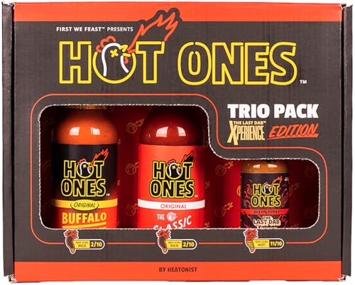 Hot Ones Hot Sauce Gift Set Mini Dab Challenge | Buffalo, Classic, & Last Dab Xperience Mini (3-Pack)