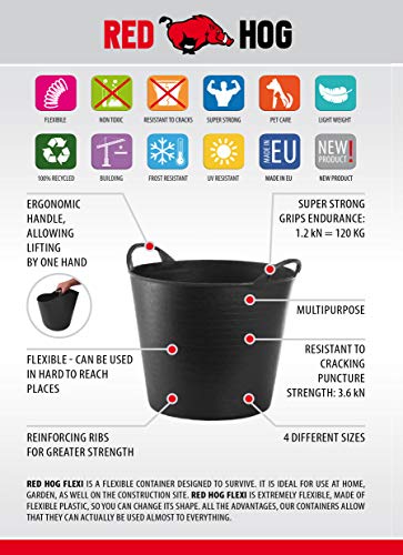RED HOG Contenitore Secchio Cestello Flessibile