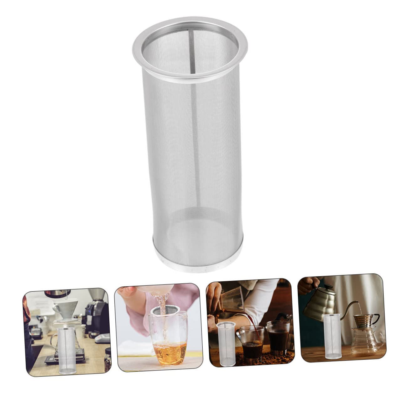 Infusor Colador de Café Frío de Acero Inoxidable para Jarra