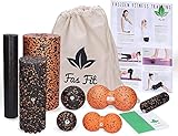 ✔ OPTIMALE REGENERATION - Mit der 30x15cm Fazienrolle, der 30x5cm Mini-Rolle, dem 16x8cm Peanut-Ball 0und der 10cm Faszienkugel sind Sie ab sofort bestens ausgestattet, um sofort zu entspannen. Regelmäßiges Faszien-Training hilft ihnen und steigert nachweislich Ihre Beweglichkeit!