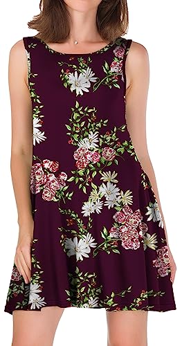 Image of Short /Long Sleeve Women's Cold Shoulder Dress with Pockets Casual Swing T-Shirt Dresses