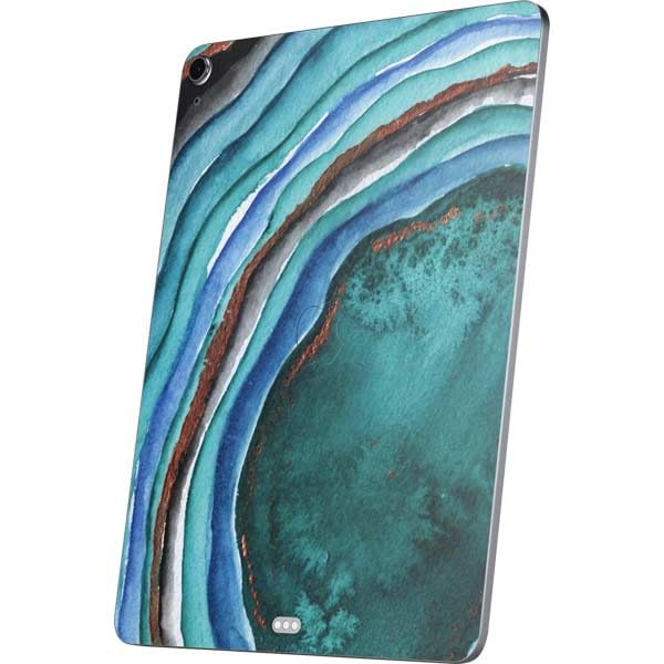 Skinit Decal Tablet Skin Compatible with iPad Air 11in (2024-2025) - Turquoise Watercolor Geode Design