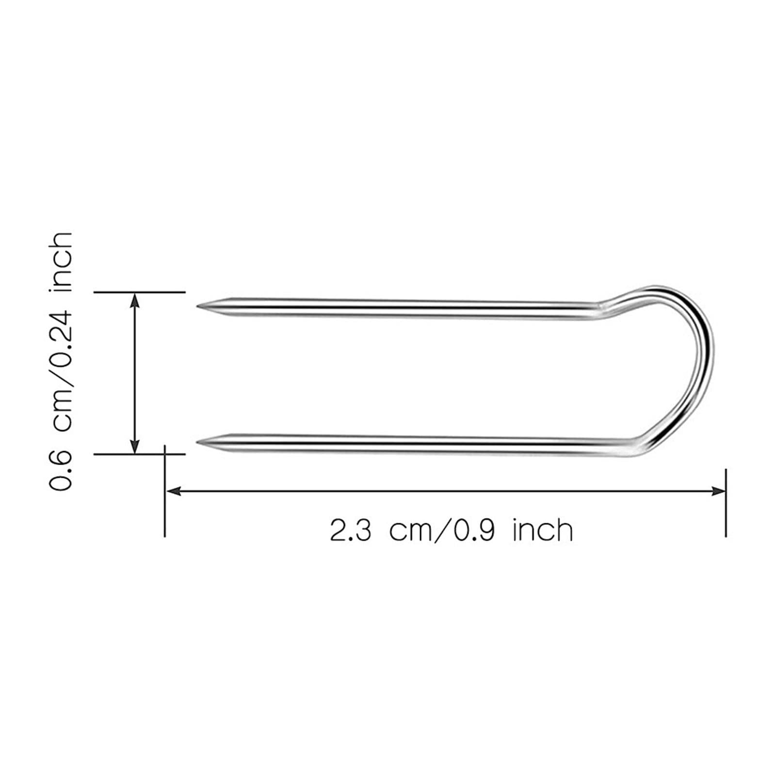 ZOOMELLA 100x Metal Fork Pins for Quilting Sewing Needlework Accessories 23x6mm 3