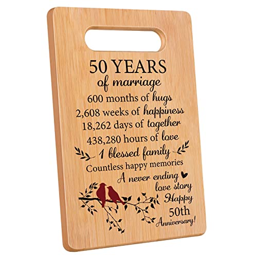 50th Wedding Anniversary Cutting Board Gifts,50th Anniversary Wedding Gift Ideas,50th Wedding...