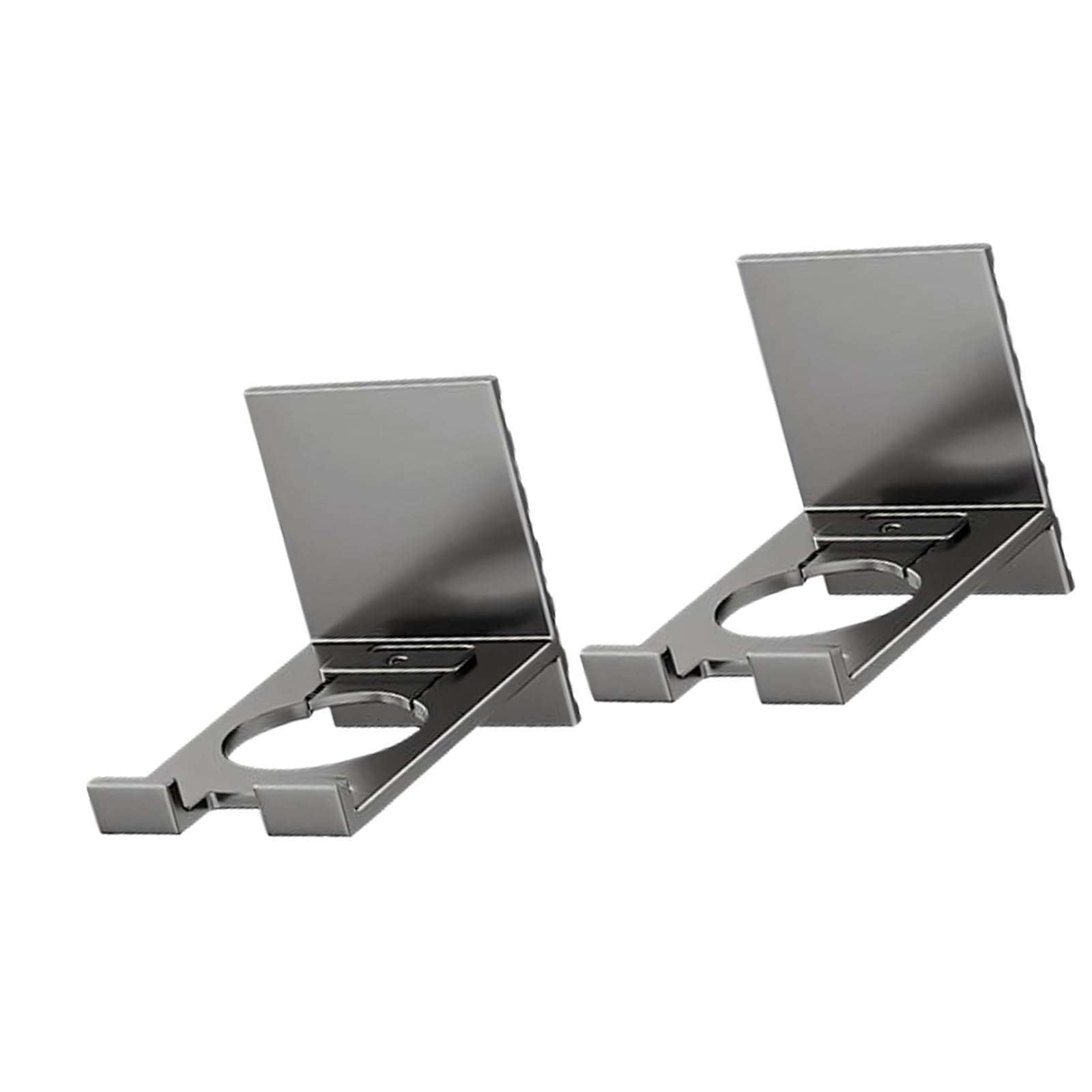 APGLSXY Shampoo Holder Wall Mount Aluminum Alloy Bathroom Shelf with Front Hooks for Sponge Towel and Shower Accessories Shampoo Shelf