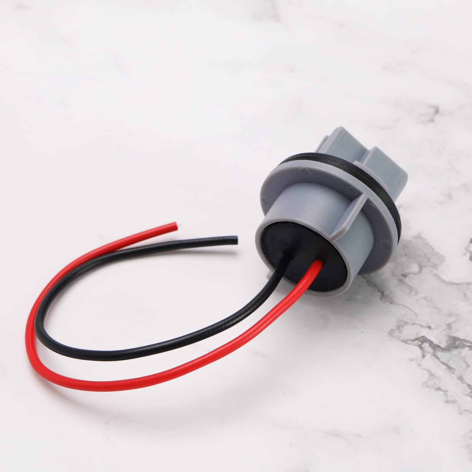 2 szt. T20 gniazdo żarówki 7440 uchwyt lampy adapter podstawa światła wtyczki wtyczki wstępnie okablowane gniazda okablowania do samochodów ciężarowych, przyczep łodzi, przyczep kempingowych