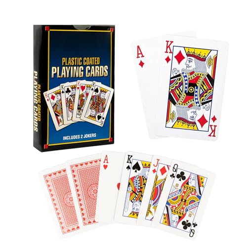 D.A.Y. Republic Professional Standard Plastic Coated Poker Size...