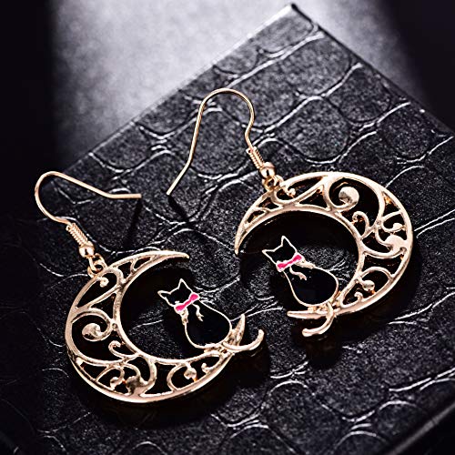 Cute Anime Cartoon Sailor Moon Animal Cat Moon Earrings Gift For Girls Women Jewelry4