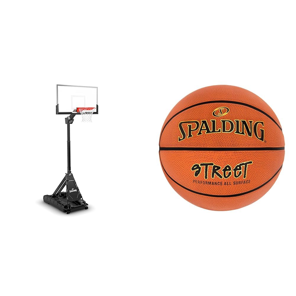 Spalding Momentous EZ Assembly Portable Adjustable Outdoor Basketball