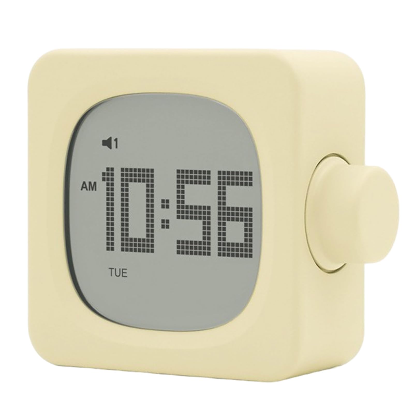Xinsheinelry Creative Cubic Alarm Clock with Snoozes Function Timer for Students Night Lamp LED Display Rechargeable Desktop Night Lamp Display