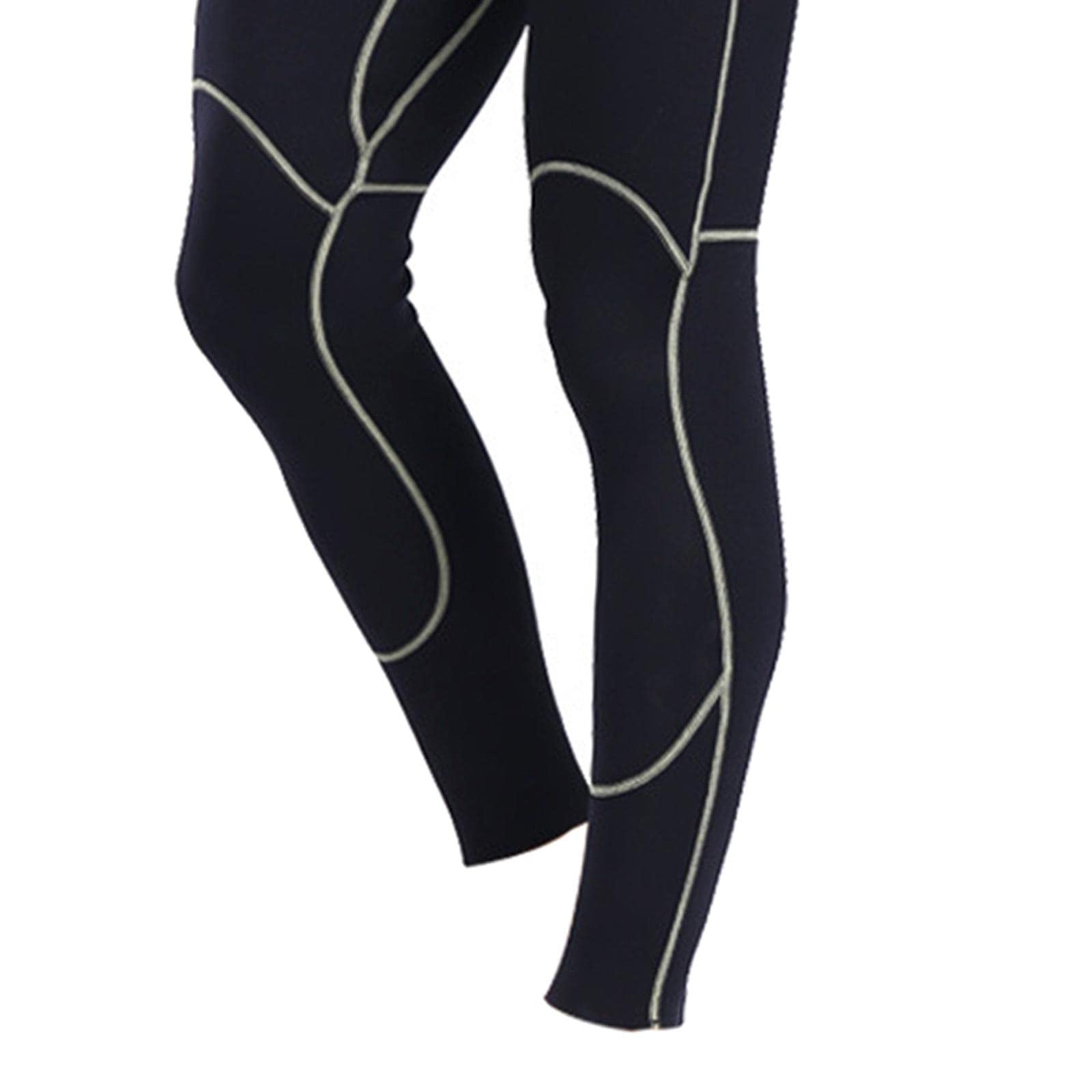 CALANDIS Mens Wetsuit Pants Neoprene Keep Warm 2mm Swimwear for Surfing M Black-picture-40