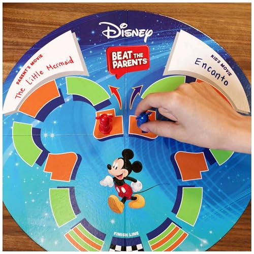 Spin Master Games, Beat the Parents Disney Edition, Kids vs. Parents Family Board Game, Up-and-Active Trivia & Challenges, Disney Games, 4 Players, for Ages 8 & Up by Spin Master Games - Image 7