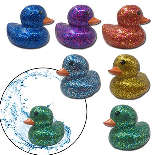 Yissma Paquete de 6 Patos de Goma, Juguetes de baño, Flotador y...