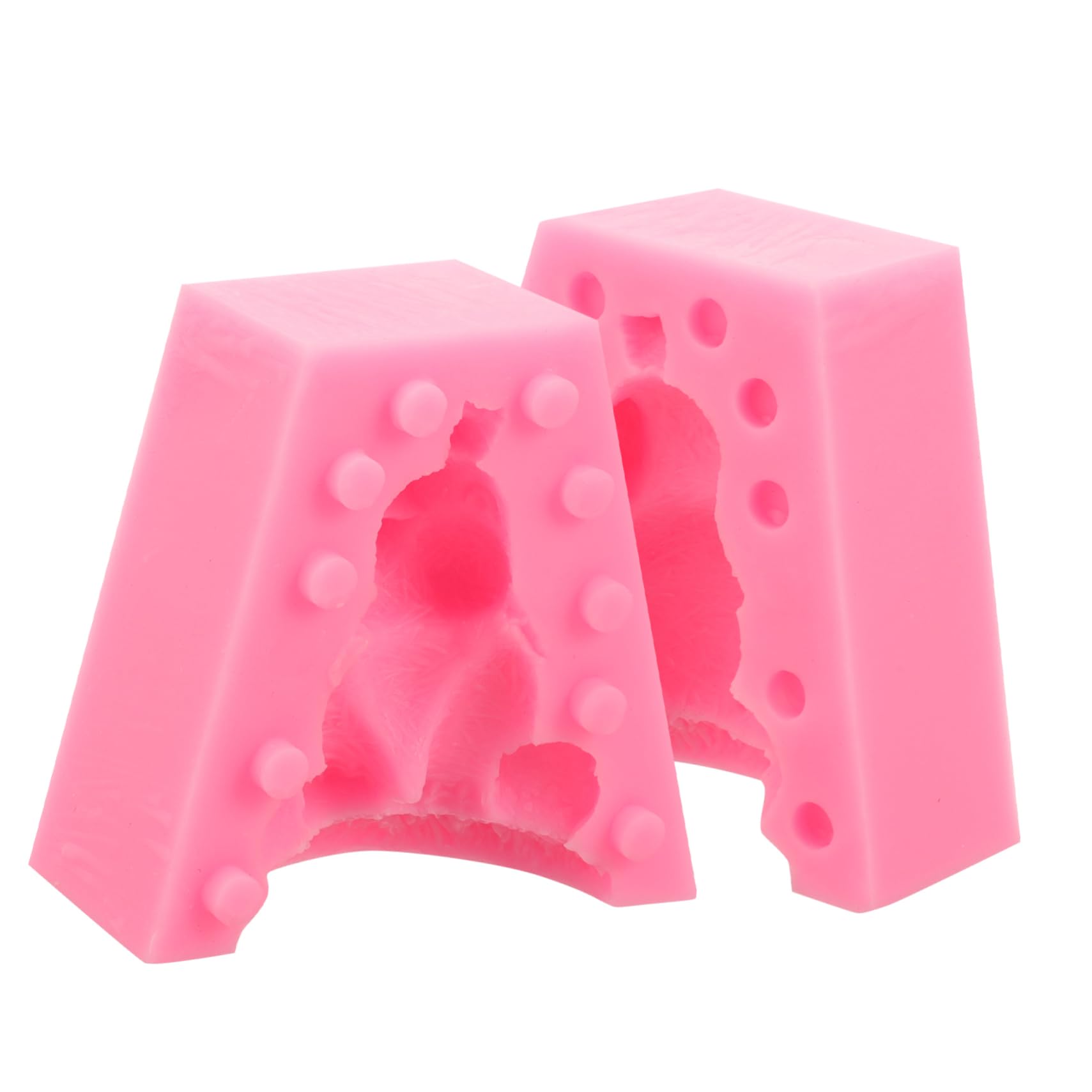 TEHAUX 5 Ensembles Moule Éléphant Fonderie pour Moule De Moulage D'éléphant Artisanat Mignon Moule Fondant Moule À Modeler Éléphant Rose Gel De Silice 2 Pièces * 5