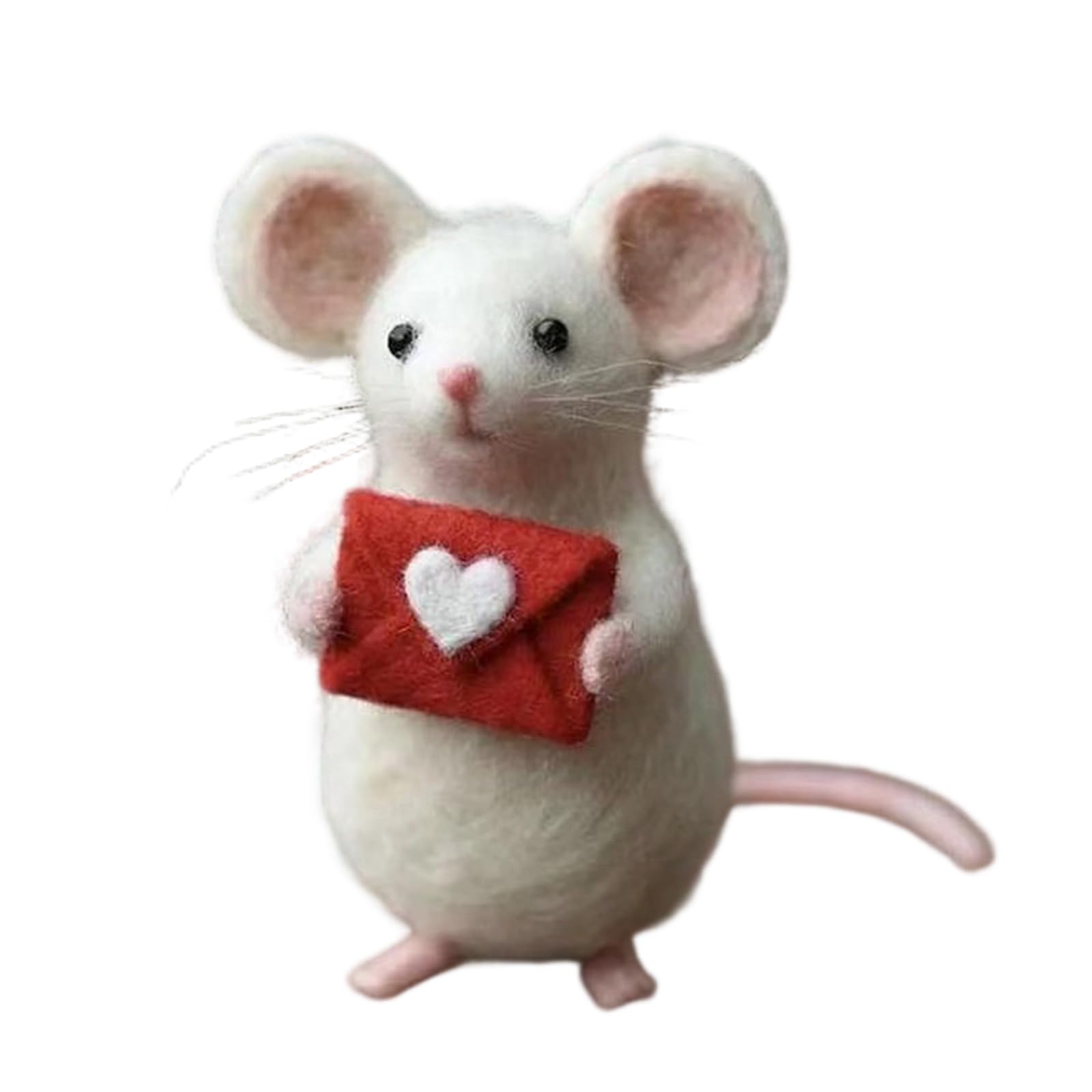 Maxtonser Handcraft Wool Fabric Creature Decoration Balloon Animal Featuring Heart For Giving And Projects