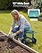 ZAVEROX Rolling Garden Work Seat with Wheels, Upgraded Heavy Duty Gardenning Cart with Seat,Garden Rolling Stools with Wheels for All Ages