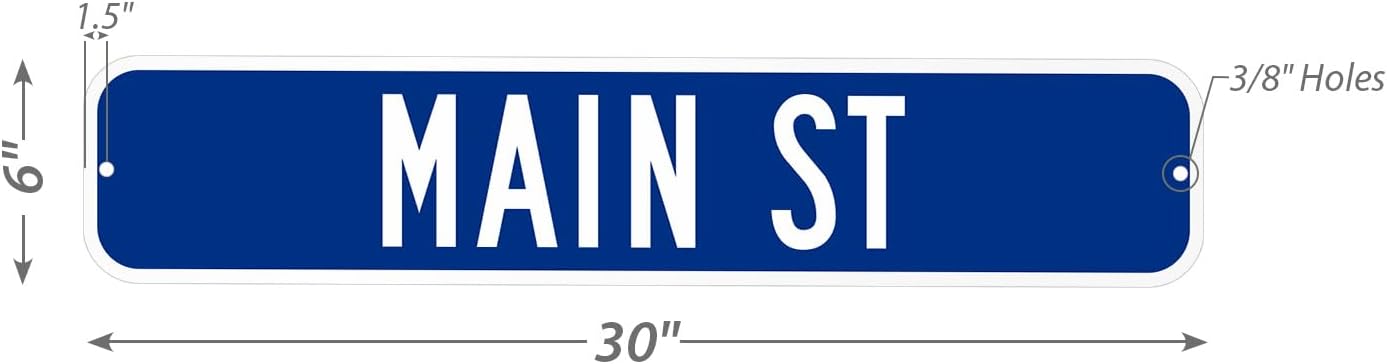 SmartSign "Add Your Text" 2-Sided Custom Street Sign | 6" x 30" 3M Engineer Grade Reflective Aluminum, Made in USA