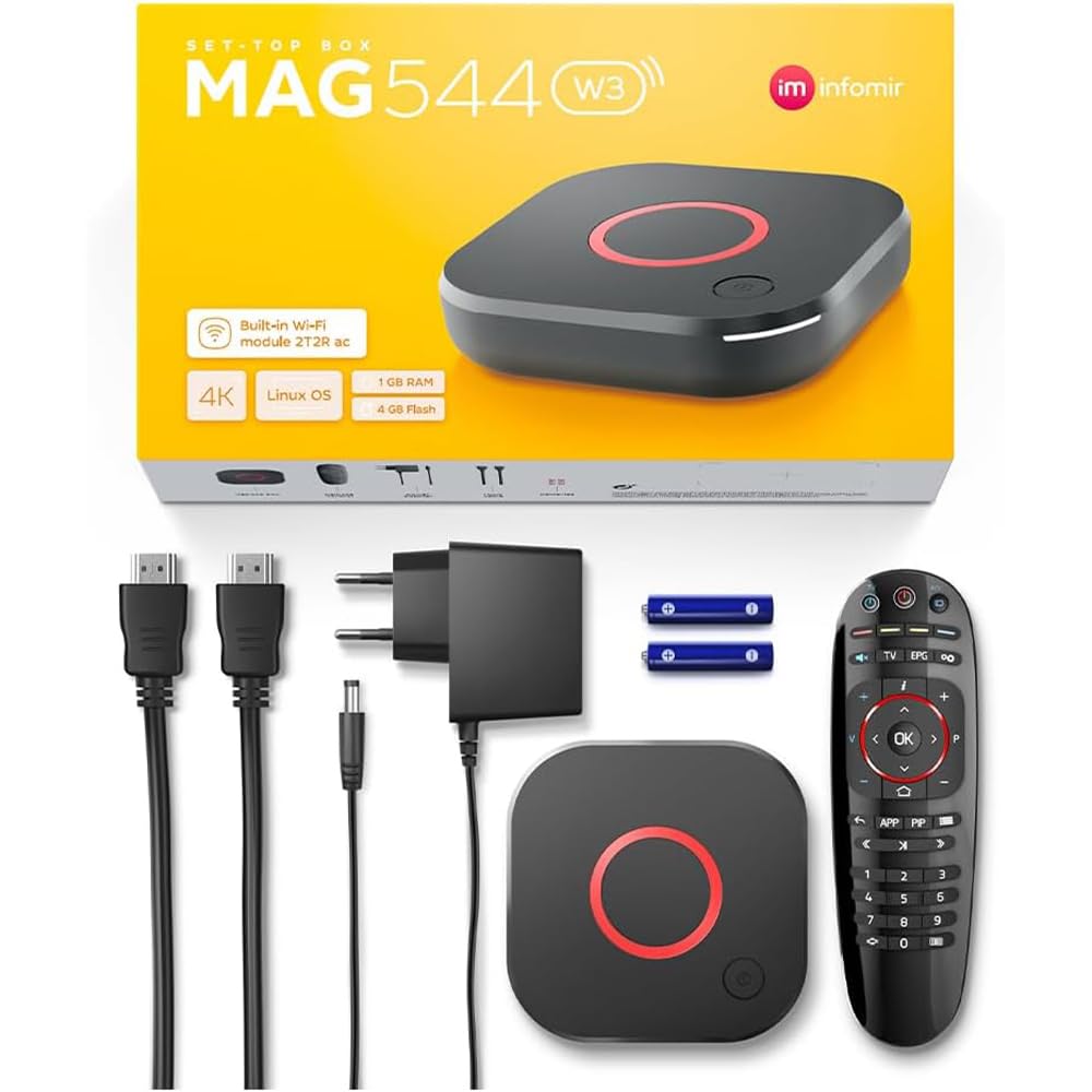 Gtek MAG 544 W3 4K Wireless Linux TV Box with Dolby Digital