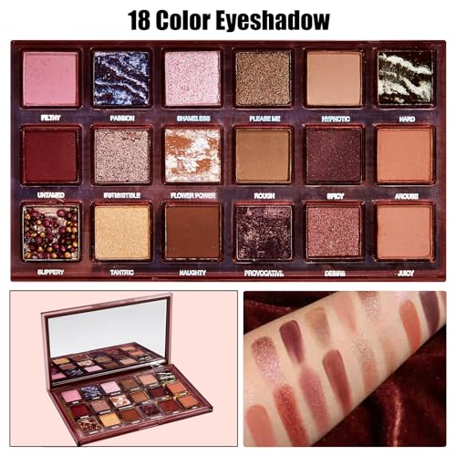 All In One Makeup Kit for Women, Travel Makeup Kit, Make Up Sets Valentine's Day Gift, Includes Eyeshadow Palette Highlighter Contour Blush Eyeliner Eyebrow Powder Mascara Cosmetic Brushes Makeup Set - Image 7