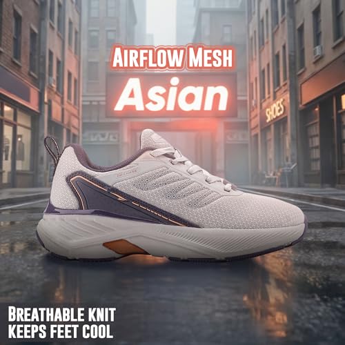 Image of ASIAN Pulse-02 Men's Running Shoes | Lightweight Sports Shoes with Breathable Mesh | High-Grip Sole & Cushioned Comfort | Ideal for Running & Daily Fitness
