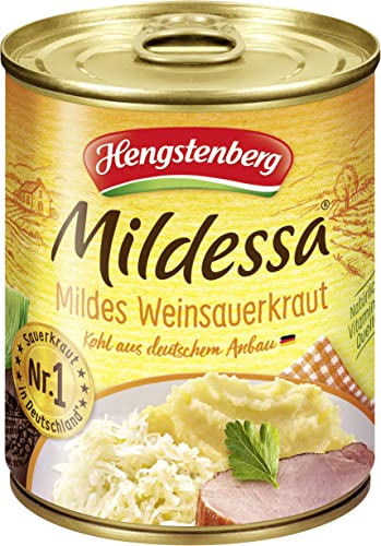 Hengstenberg Mildessa Mildes Weinsauerkraut, 810g (Abtropfgewicht - 770g)