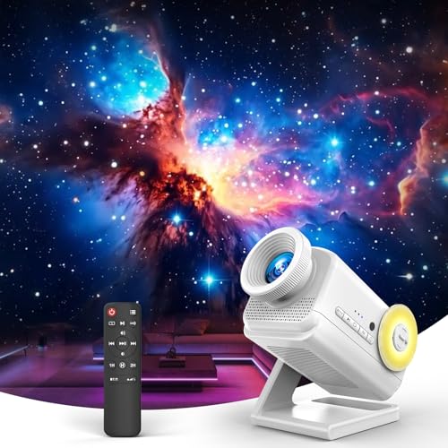 3D Galaxy Projector with 60 Immersive Themes, HD Immersive Star Projector with Bluetooth Speaker &...