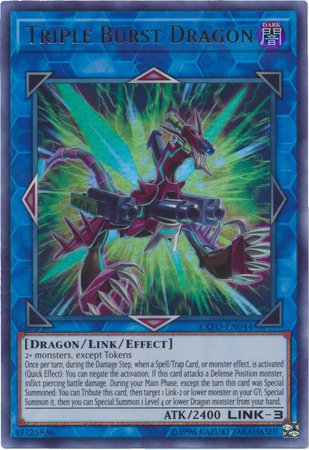 Triple Burst Dragon - EXFO-EN044 - Ultra Rare - Unlimited Edition - Extreme Force