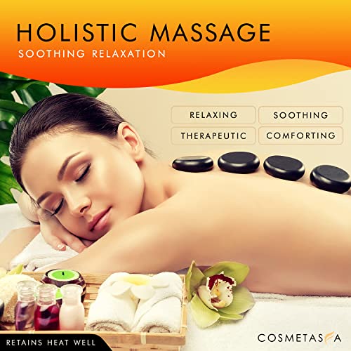 Natural Nourishing Massage Oil With Massage Hot Stones - Therapeutic Citrus & Coconut Massage Oils With Rejuvenating, Hydrating & Aromatic Essential Oils For Dry Skin, Soothes Muscle & Joints 8.8 Oz #TOP2