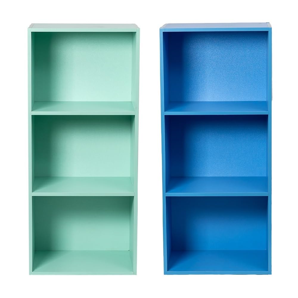 Amazon｜MNK カラーボックス 3段 幅約40.5×奥行約28.5×高さ約88.5cm 2