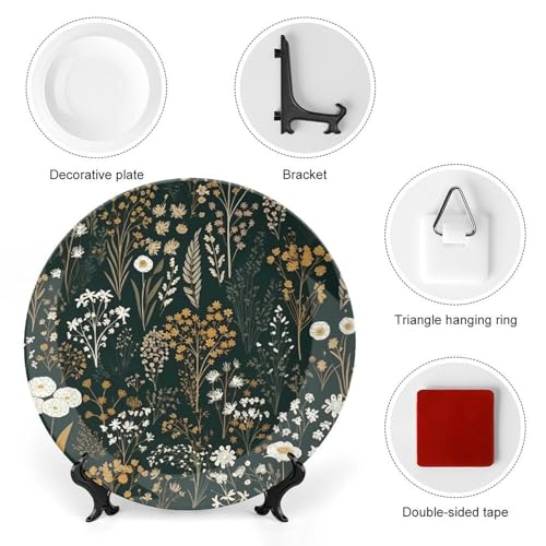 Plato decorativo Many Flowers and Plants de Bone China 6in miniatura 3