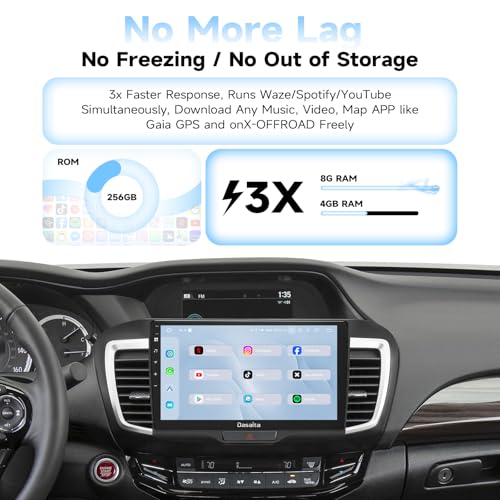 Dasaita 8GB+256GB Head Unit for Honda Accord 2013 2014 2015 2016 2017 - image 6