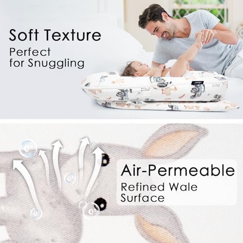 Image of Mexxi Infant Lounger Baby Nest Replacement Cover | Hypoallergenic | Premium | [Fits Dockatot Deluxe+] (Cover Only) (Farm)
