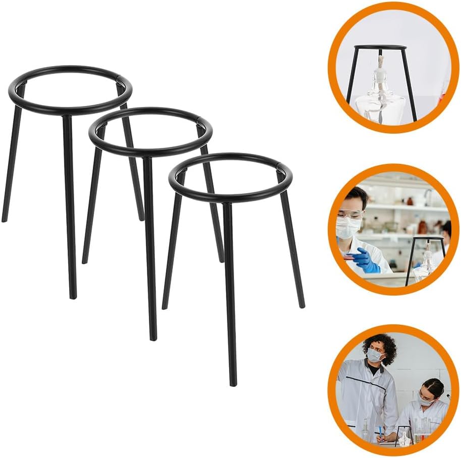 Ciieeo 3Pcs experiment tripod stand education tripod stand lab for school holder for school experiment holder alcohol burner lab iron equipment