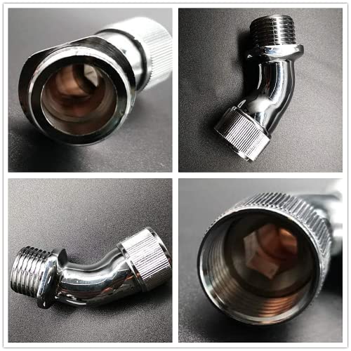 Water Filter Connector 45 Degree Shower Elbow Adapter Shower Head Water Filter Accessories Hardware Parts Extension for Most Showers - Image 4