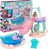 Gabby's Dollhouse, Purr-ific - Juego de Piscina con Cifras de Gabby y Mercat, Colas de Sirena Que cambian de Color y...