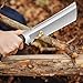zarfand Survival Machete with Sheath for Cutting Trees for Yard Work,Bushcrafting Machetes Sickle Heavy Duty Machete for clearing Brush Garden