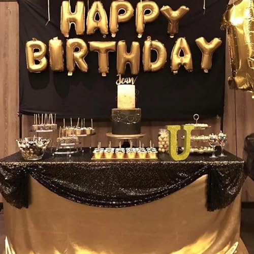 Image of TONIFUL 8 Inch Gold Glitter Letter U Table Centerpiece A-Z Gold Birthday Party Decorations,Gold Alphabet U for Birthday,Chrismas,Graduation,Bridal Shower,Wedding,Anniversary Party Supplies